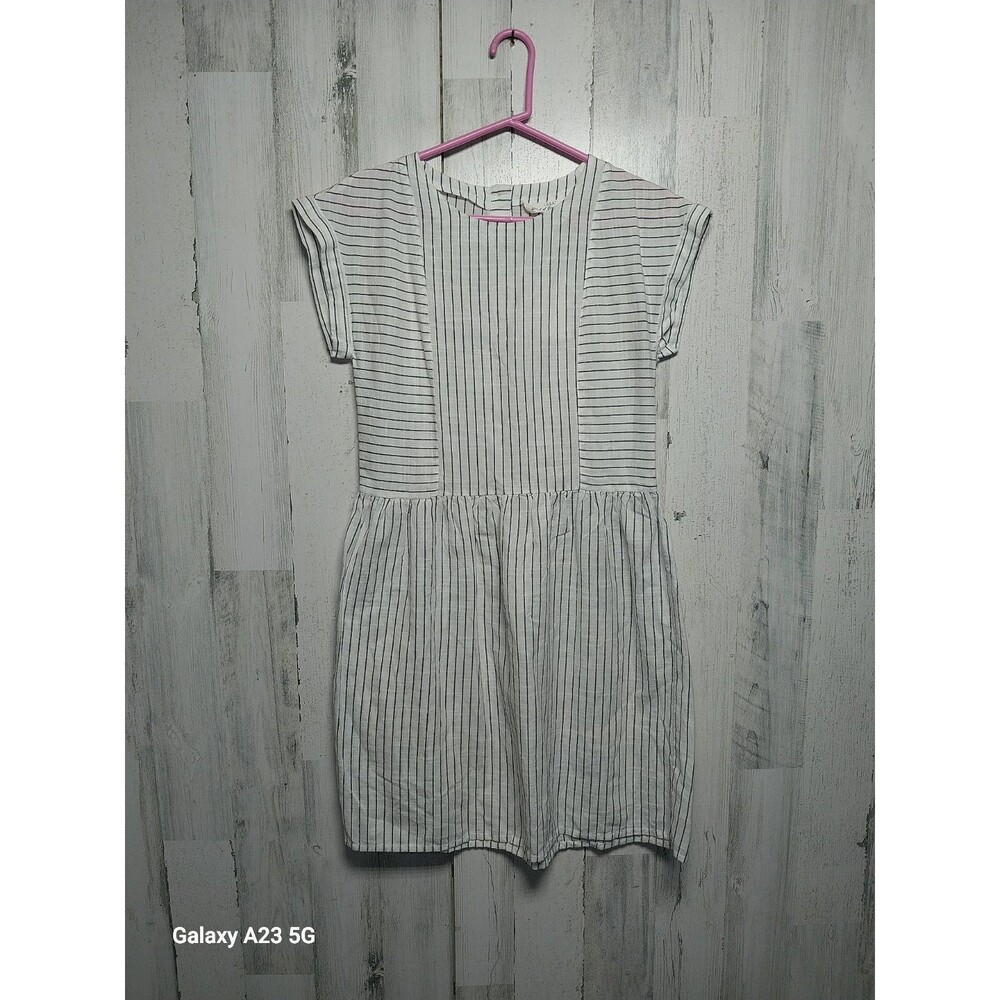 H&M LOGG Label of Graded Goods Womens Sleeveless Dress Size 4 Cotton Stripe